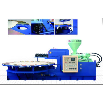 Automatic Rotary PVC Air Blowing/Crystal Injection Molding Machine